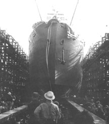 launching of the SS Robert E. Peary