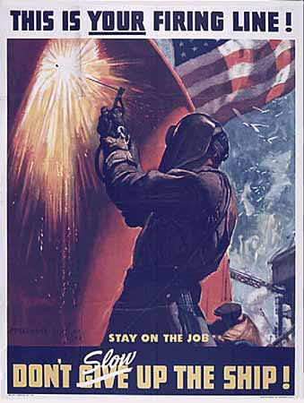 WW2 Poster This is your firing line!