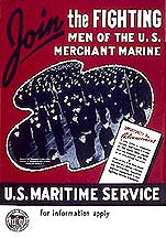 Poster Join the Fighting Men of the U.S. Merchant Marine