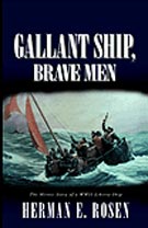 book cover Gallant Ship men in lifeboat