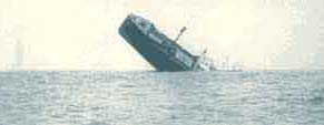 SS Lehigh sinking