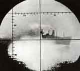 merchatn ship view through periscope