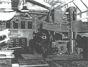 Machine shop aboard a Aircraft Repair ship