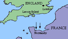 map of English Channel