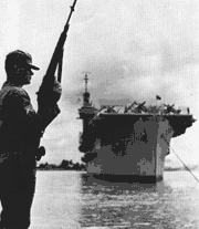 arrival of the USNS Core in Saigon