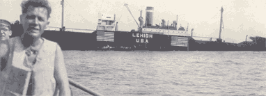 SS Lehigh from lifeboat
