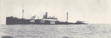 SS Lehigh from lifeboat