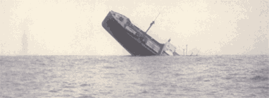 SS Lehigh sinking