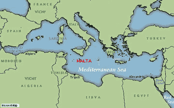 map of Mediterranean Sea