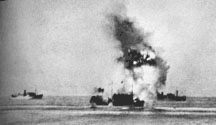 Torpedo hit on SS Ohio