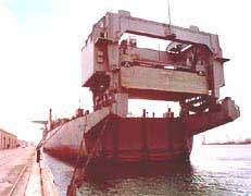 SS Cape Fear -- Lighter Aboard Ship - showing lifting of "lighter"