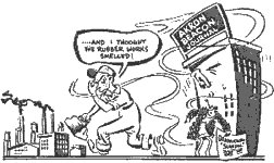 cartoon about Akron newspaper