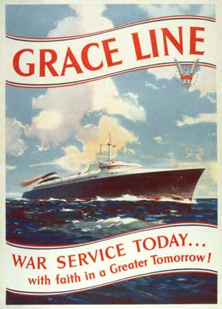 Grace Lines poster war service