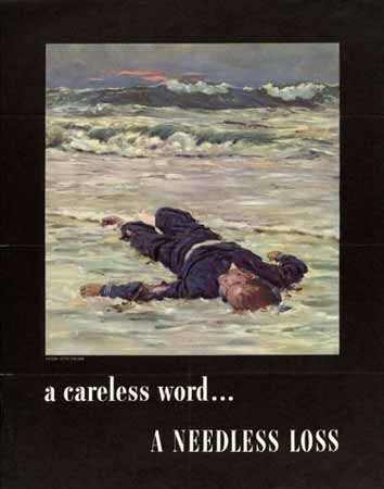 A Careless word. a needless loss poster