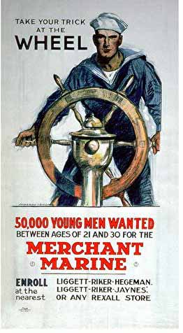 merchant marine poster world war 1
