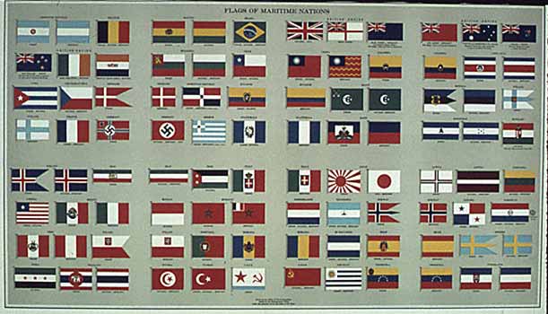 poster Flags of Maritime Nations