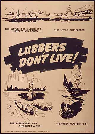 WW2 poster Lubbers Don't Live