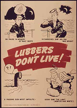WW2 poster Lubbers Don't Live