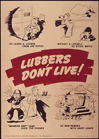 WW2 poster Lubbers Don't Live