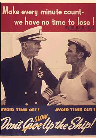 WW2 Poster Make every minute count
