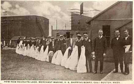 New Recruits for Merchant Marine Training in East Boston, MA